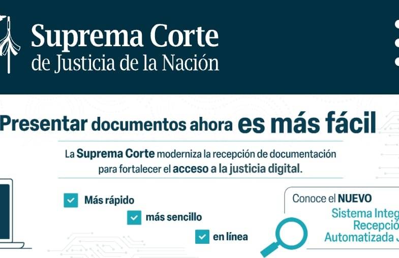 SCJN pone en marcha sistema digital para automatizar recepción de documentos judiciales