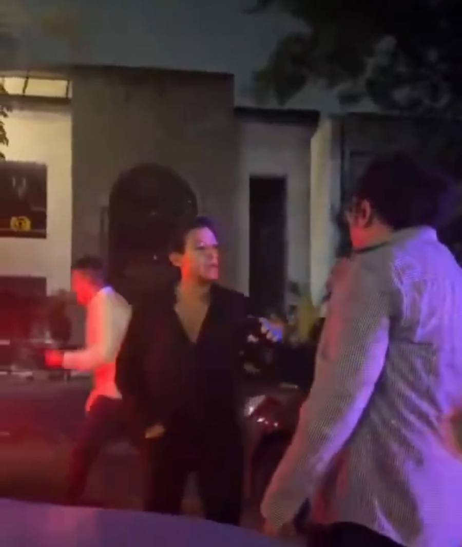 “Lord Polanco” protagoniza discusión tras choque con conductor de aplicación
