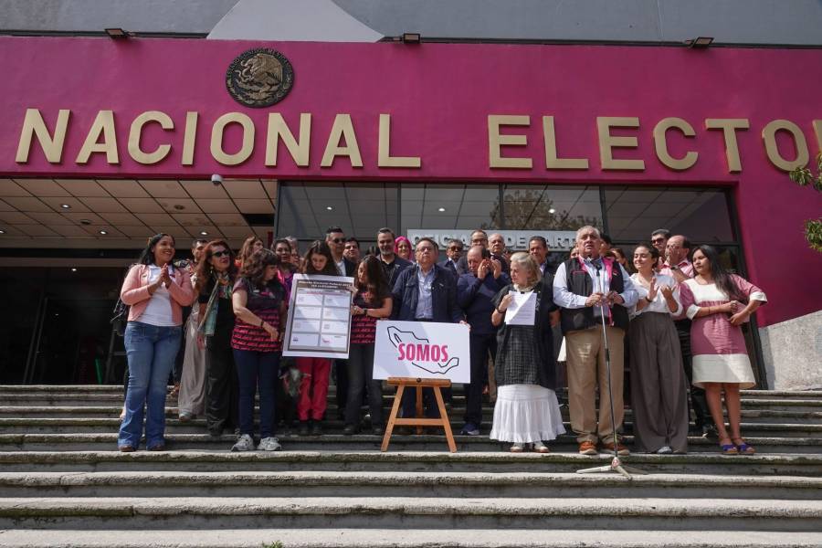 INE rechaza nuevo emblema de Somos y pide retirar mapa de México 