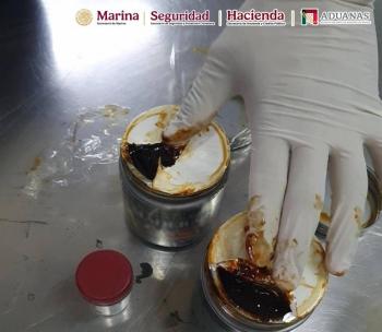 ANAM y Semar aseguran cargamento de ayahuasca en el AICM