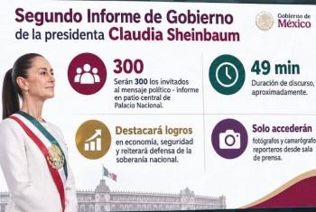 Sheinbaum presenta su Segundo Informe de Gobierno en Palacio Nacional y se apertura nuevo a&ntilde;o Legislativo