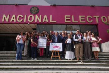 INE rechaza nuevo emblema de Somos y pide retirar mapa de M&eacute;xico