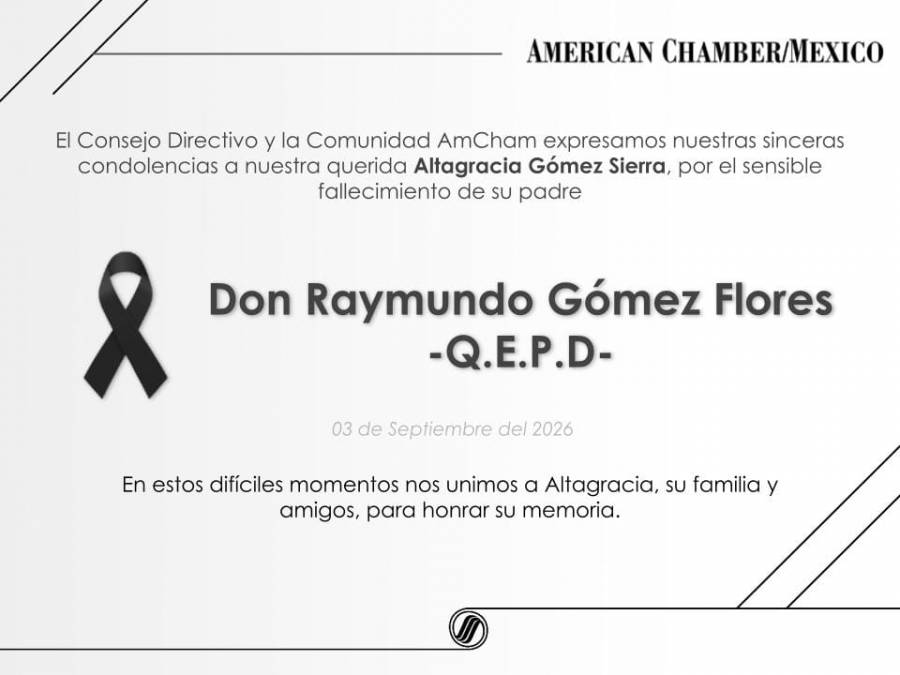Sheinbaum envía condolencias a Altagracia Gómez por fallecimiento de su padre