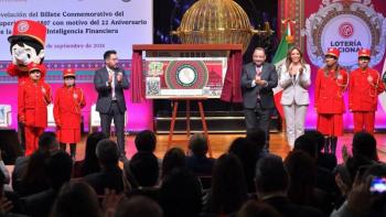 Loter&iacute;a Nacional dedica billete al 22 aniversario de la UIF