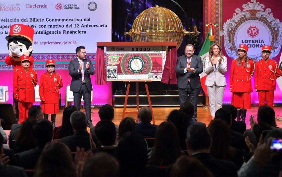 Lotería Nacional conmemora trayectoria de la UIF con billete especial
