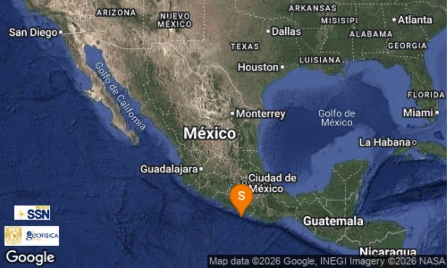 Sismo de magnitud 4.8 se registra al sur de San Marcos, Guerrero