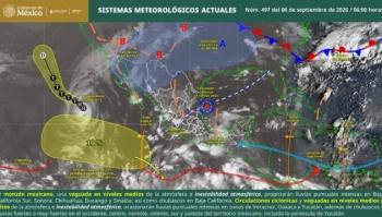 Lluvias intensas y calor en Oaxaca por canal de baja presi&oacute;n