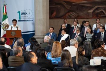 Hugo Aguilar destaca autonom&iacute;a y resultados del Poder Judicial tras primer a&ntilde;o de renovaci&oacute;n
