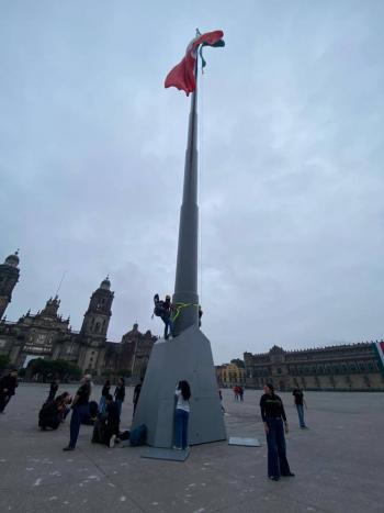 Sheinbaum abre consulta con comunidades por planta de amoniaco en Topolobampo; construcci&oacute;n sigue en marcha y Green Peace protesta