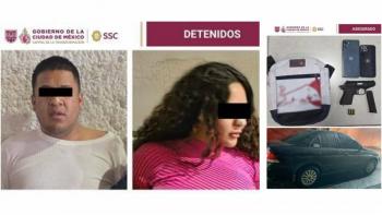 Detienen a pareja por cobranza ileg&iacute;tima en Azcapotzalco