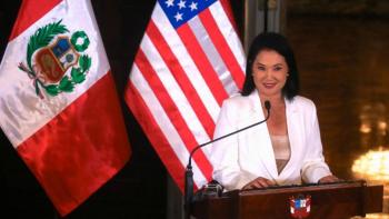 Keiko Fujimori anuncia incorporaci&oacute;n de Per&uacute; al Escudo de las Am&eacute;ricas