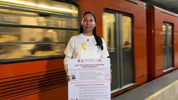 STC y UNAM realizan jornada de prevenci&oacute;n del suicidio en el Metro y la Facultad de Psicolog&iacute;a