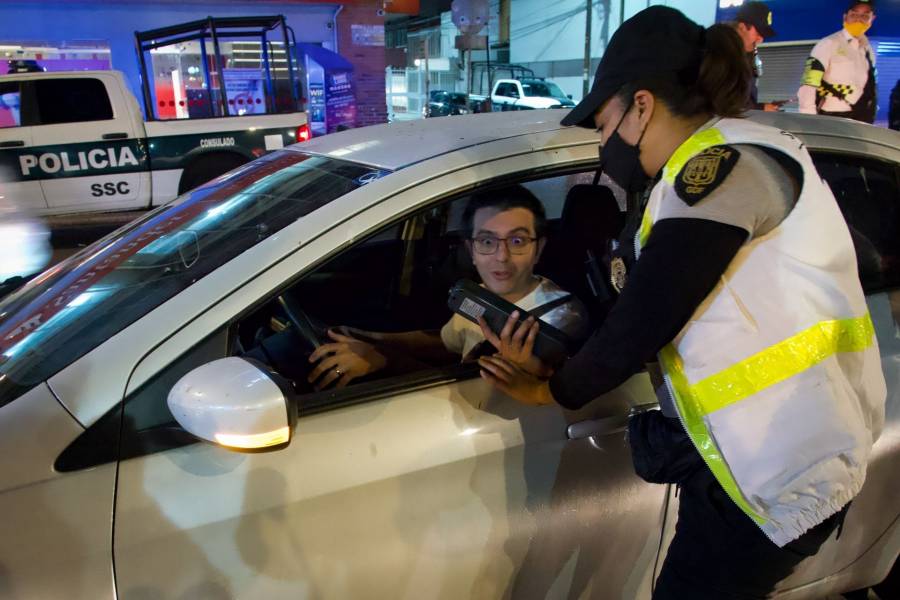 Refuerzan operativo de alcoholímetro durante las Fiestas Patrias en CDMX 
