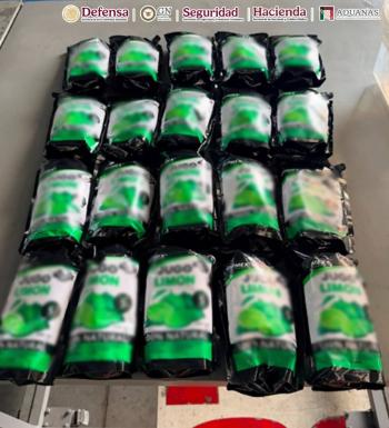 ANAM asegura m&aacute;s de 10 kilos de metanfetamina en aeropuerto de Toluca