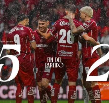 Toluca desat&oacute; el infierno y gole&oacute; 5-2 al Atlas
