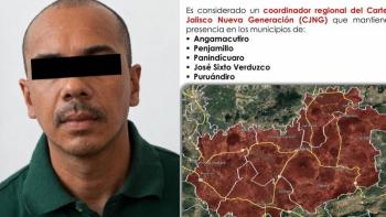 Detienen en Michoac&aacute;n a El Se&ntilde;or de la T, presunto l&iacute;der regional del CJNG