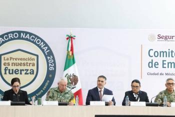 Harfuch destaca participaci&oacute;n ciudadana y nuevo sistema de alerta celular en el Segundo Simulacro Nacional 2026