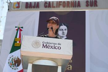 Sheinbaum rechaza compra de votos y defiende soberan&iacute;a nacional durante gira por Baja California Sur