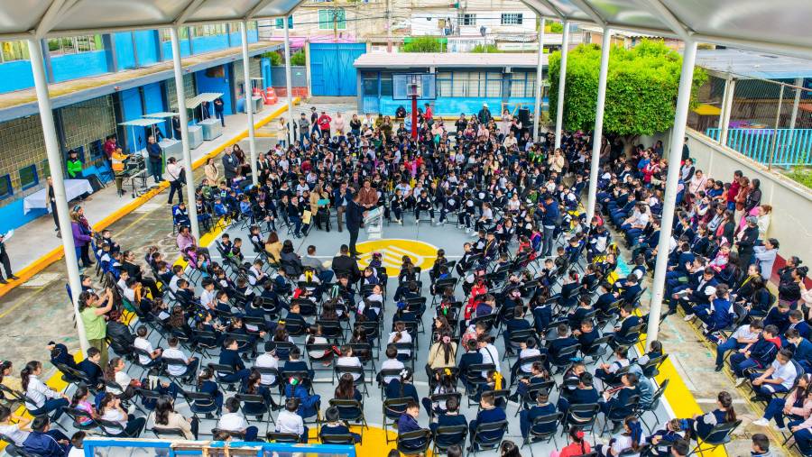 Janecarlo Lozano impulsa modernización de escuelas en GAM con obras en 87 planteles y nuevos arcotechos en Cuautepec 