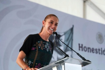 Sheinbaum llama a defender la soberan&iacute;a nacional durante visita a Sinaloa