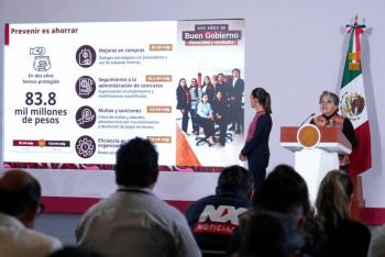 Anticorrupci&oacute;n reporta ahorros por 84 mil millones de pesos en este sexenio