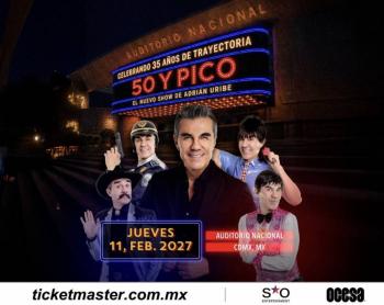 ¡Adri&aacute;n Uribe llegar&aacute; por primera vez al Auditorio Nacional para celebrar sus 35 a&ntilde;os de carrera!