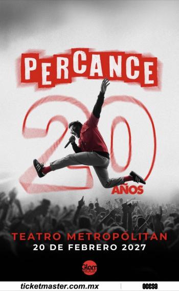 PERCANCE CELEBRAR&Aacute; SUS 20 A&Ntilde;OS DE TRAYECTORIA EN EL TEATRO METROP&Oacute;LITAN