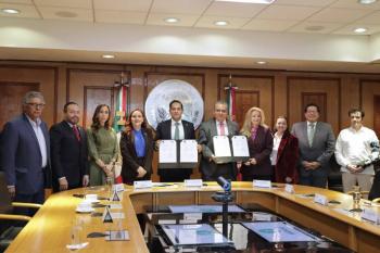 C&aacute;mara de Diputados firma convenio de colaboraci&oacute;n con el Colegio Nacional del Notariado Mexicano