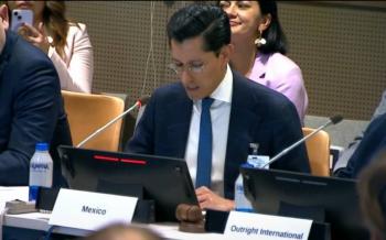 Velasco defiende postura de M&eacute;xico sobre derechos LGBT ante cr&iacute;ticas por participaci&oacute;n en la ONU