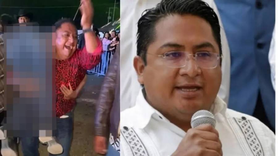 Difunden video del alcalde de Juan C. Bonilla por conducta inapropiada durante festejos en Puebla