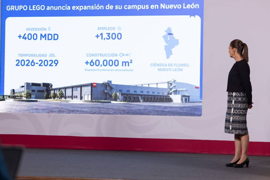 LEGO invertirá 400 mdd en México y generará mil 300 empleos en Nuevo León