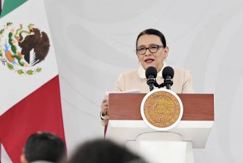 Rosa Icela Rodr&iacute;guez acepta comparecer ante el pleno de San L&aacute;zaro si as&iacute; lo determina la JUCOPO