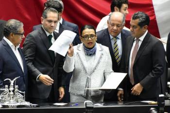 Rosa Icela Rodr&iacute;guez ofrece acudir al pleno de la C&aacute;mara de Diputados