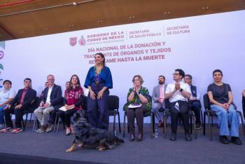Clara Brugada llama a la ciudadan&iacute;a a convertirse en donadores voluntarios