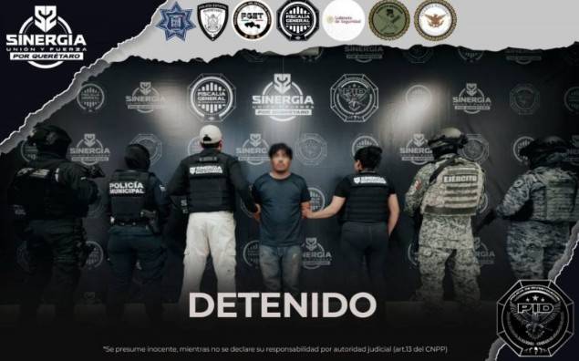 Detienen en Quer&eacute;taro a hombre buscado por desaparici&oacute;n forzada en Tabasco