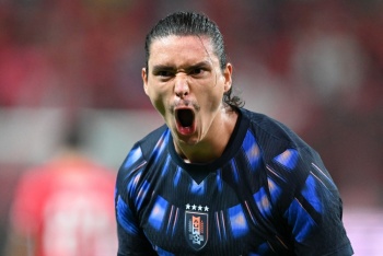 Uruguay golea 4-1 en Corea del Sur en primer triunfo del interino Forl&aacute;n
