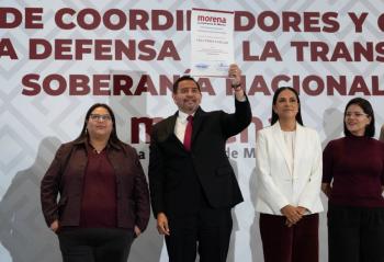 Cruz P&eacute;rez Cu&eacute;llar es designado coordinador de Morena en Chihuahua