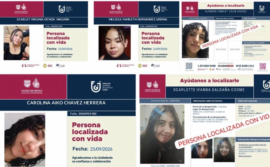 Localiza Gobierno de la Ciudad de México a siete adolescentes; se descarta la comisión de delitos