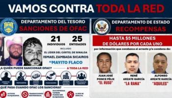 Embajador de EEUU advierte que funcionarios ligados al C&aacute;rtel de Sinaloa son de su pa&iacute;s