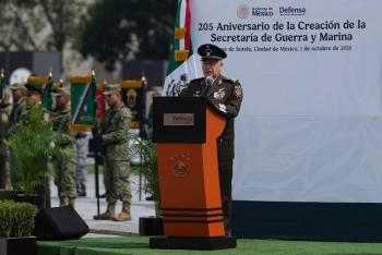 Sedena conmemora 205 a&ntilde;os de la creaci&oacute;n de la Secretar&iacute;a de Guerra y Marina