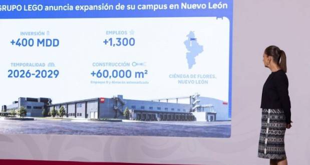 LEGO invertirá 400 millones de dólares en Nuevo León y creará 1,300 empleos