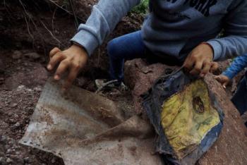 Hallan restos humanos en barranca de Copanatoyac durante jornada de b&uacute;squeda en la Monta&ntilde;a de Guerrero