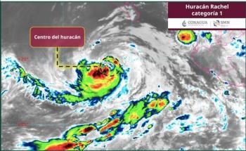 Hurac&aacute;n Rachel pierde intensidad, pero mantiene lluvias y oleaje elevado en Baja California Sur