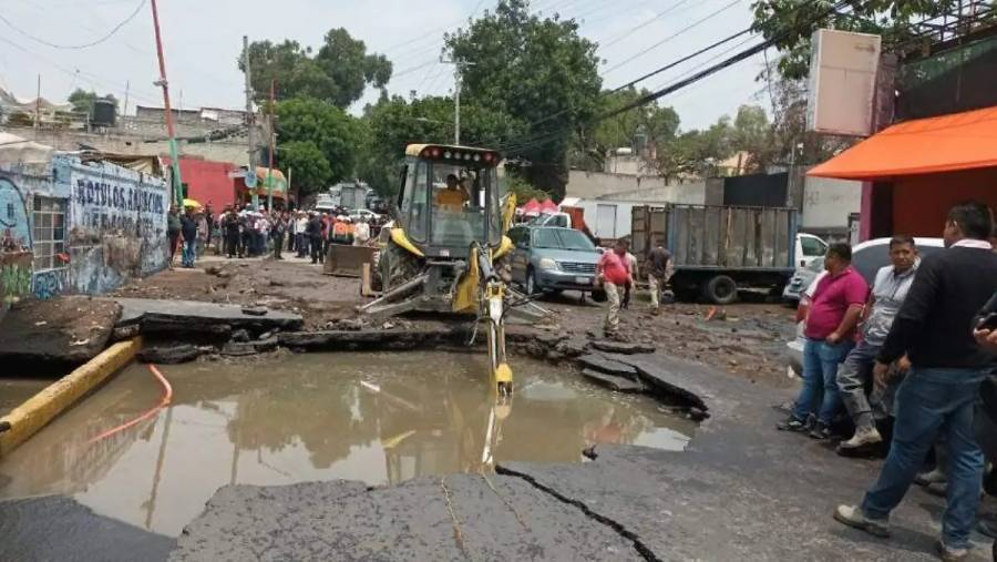 Fuga en acueducto afectará el suministro de agua en Iztapalapa, Nezahualcóyotl y Los Reyes La Paz 