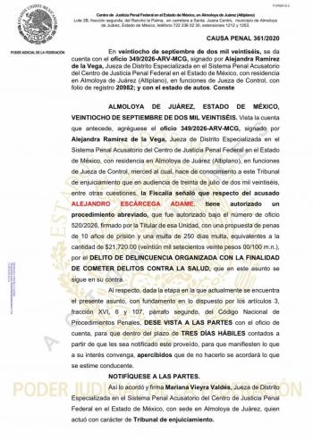 LeBar&oacute;n acusa que FGR busca 10 a&ntilde;os de c&aacute;rcel para implicado en masacre de Bavispe