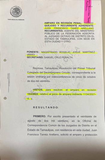 Pruebas confirman que Cabeza de Vaca es perseguido pol&iacute;tico y medi&aacute;tica del Estado, se&ntilde;ala defensa