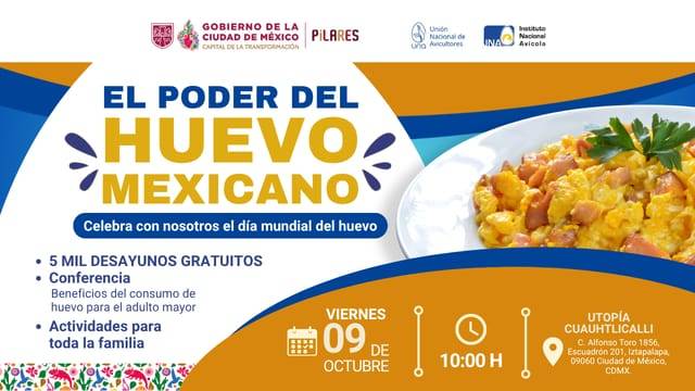 ¡5 Mil Desayunos Gratis para celebrar el Día Mundial del Huevo!
