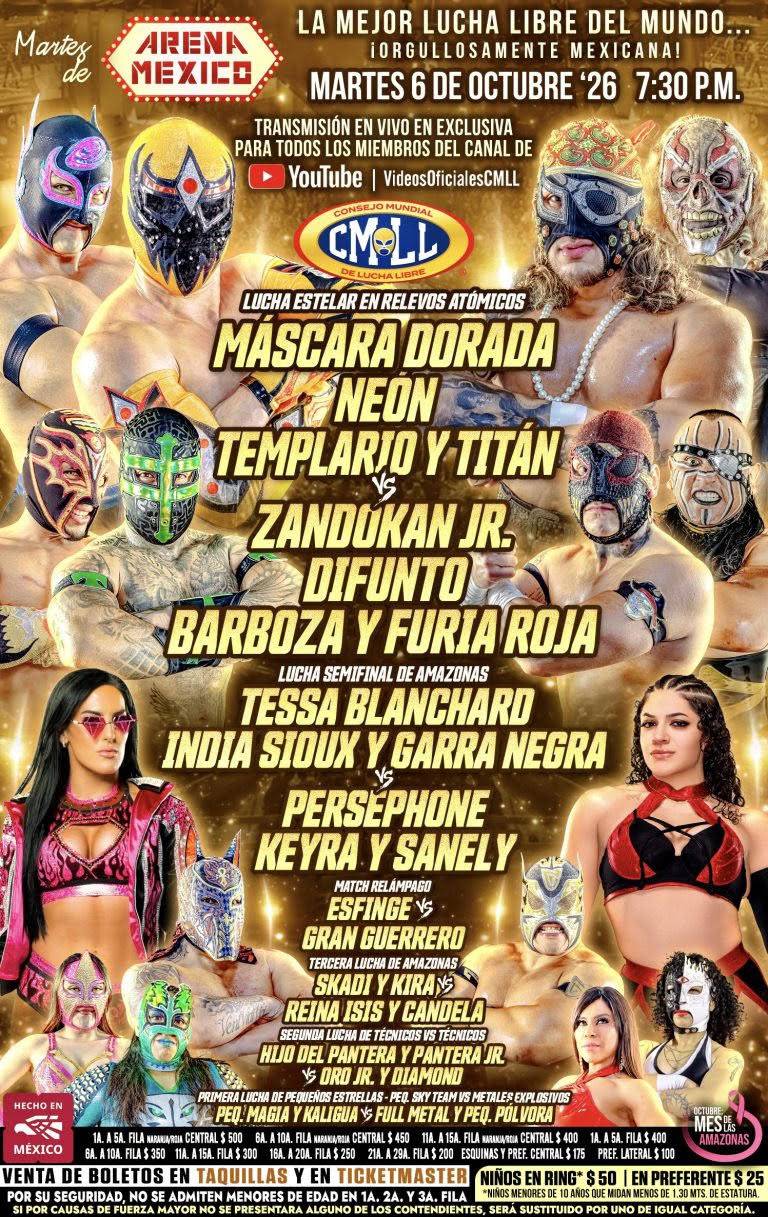 ¡Barboza regresa al Galeón Fantasma! en una gran función de Martes de Arena México!