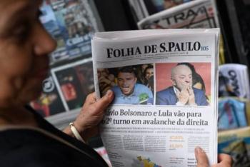Fl&aacute;vio Bolsonaro supera a Lula; Brasil ir&aacute; a segunda vuelta