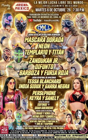 ¡Barboza regresa al Gale&oacute;n Fantasma! en una gran funci&oacute;n de Martes de Arena M&eacute;xico!